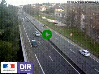 Webcam routière à Le Chambon-Feugerolles sur la RN88 entre Firminy et Saint-Etienne