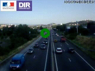 Caméra autoroute à Saint-Etienne (Les Littes) à hauteur du Ikea Saint-Etienne sur l'A72 en direction de Roanne