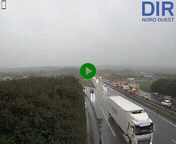 Webcam au début de l'A84 sur le périphérique Ouest de Caen (N814) à hauteur de la sortie 9, Porte de Bretagne
