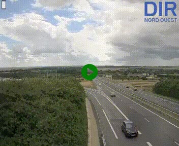 Webcam au début de l'A84 sur le périphérique Ouest de Caen (N814) à hauteur de la sortie 9, Porte de Bretagne