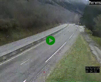 Webcam Ax-les-Thermes sur N20, en direction d'Andorre