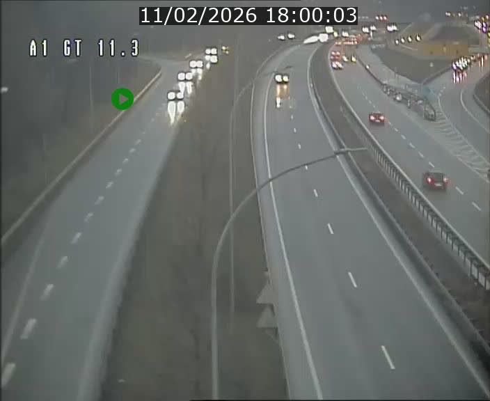 Traffic live webcam Luxembourg Senningerberg - A1 direction Allemagne - BK 11.3