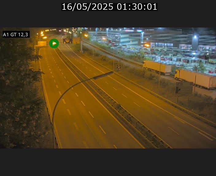 Traffic live webcam Luxembourg Senningerberg - A1 direction Allemagne - BK 12.3