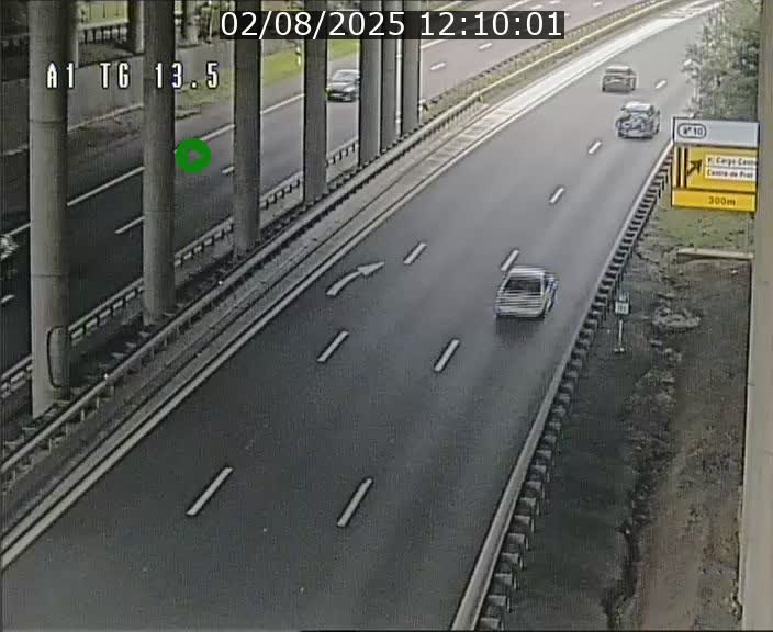Traffic live webcam Luxembourg Senningen - A1 direction Luxembourg - BK 13.5