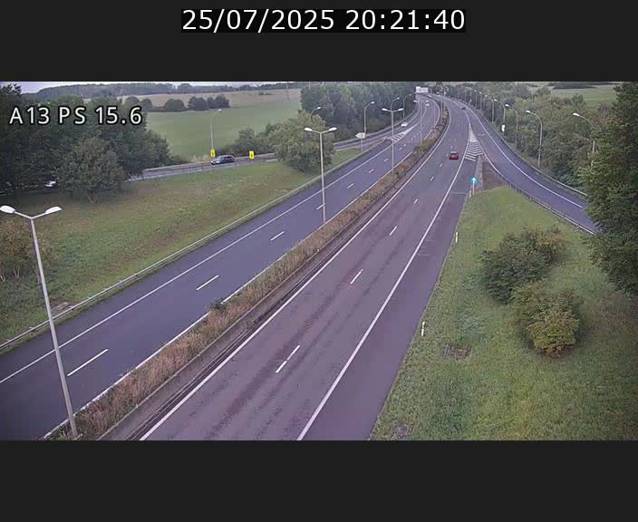 Traffic live webcam Luxembourg Kayl - A13 direction Dudelange - BK 15.6