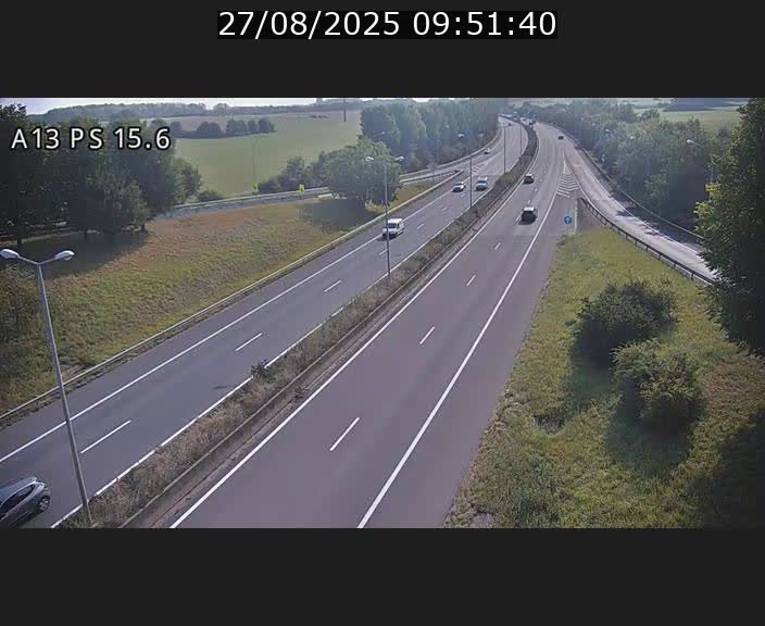 Traffic live webcam Luxembourg Kayl - A13 direction Dudelange - BK 15.6