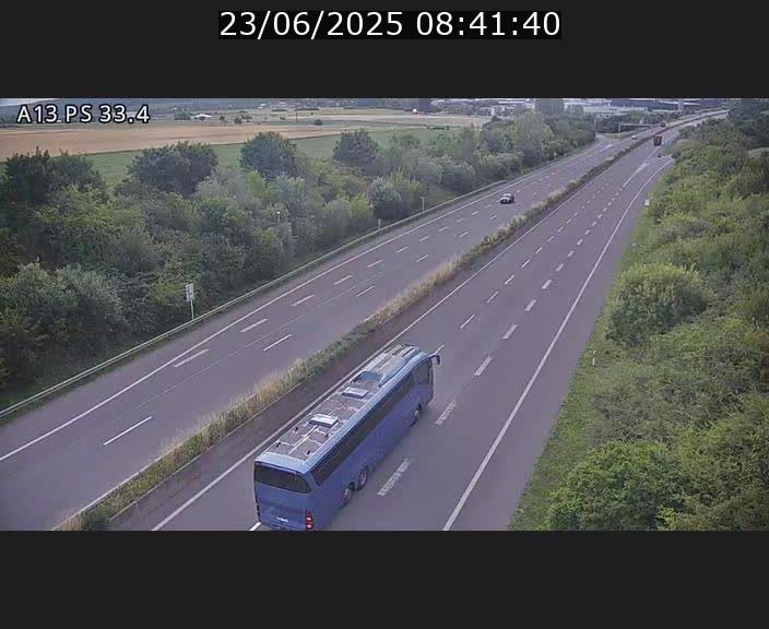 Webcam trafic sur A13 à hauteur de Mondorf-les-Bains en direction d'Altwies