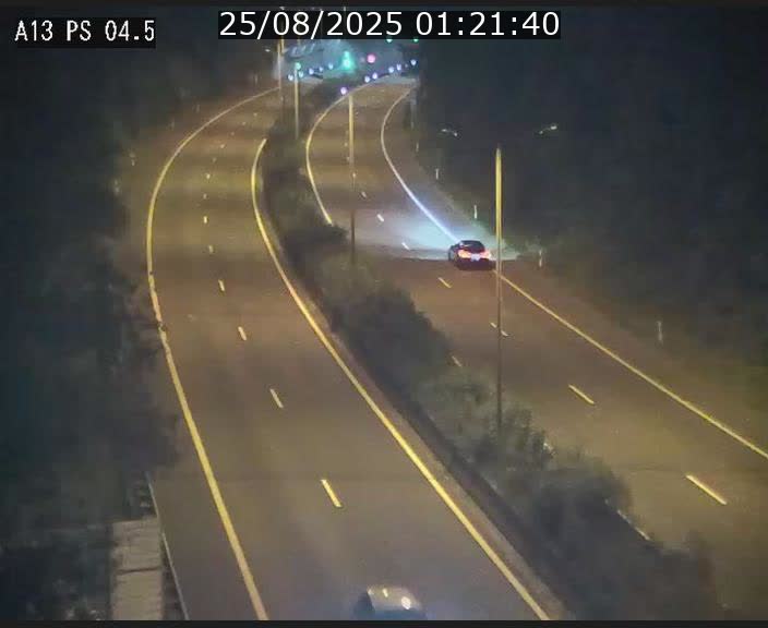 Traffic live webcam Luxembourg Differdange - A13 direction Esch-sur-Alzette - BK 4.5