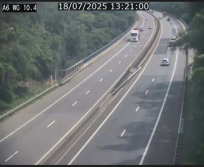 Traffic live webcam Luxembourg Mamer - A6 - BK 10.4 - direction Luxembourg/France/Allemagne