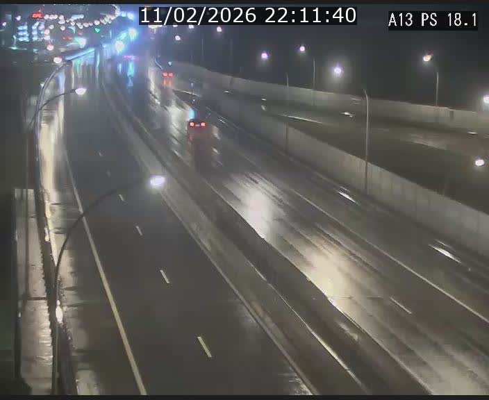 Traffic live webcam Luxembourg Dudelange - A13 direction Croix de Bettembourg - BK 18.1