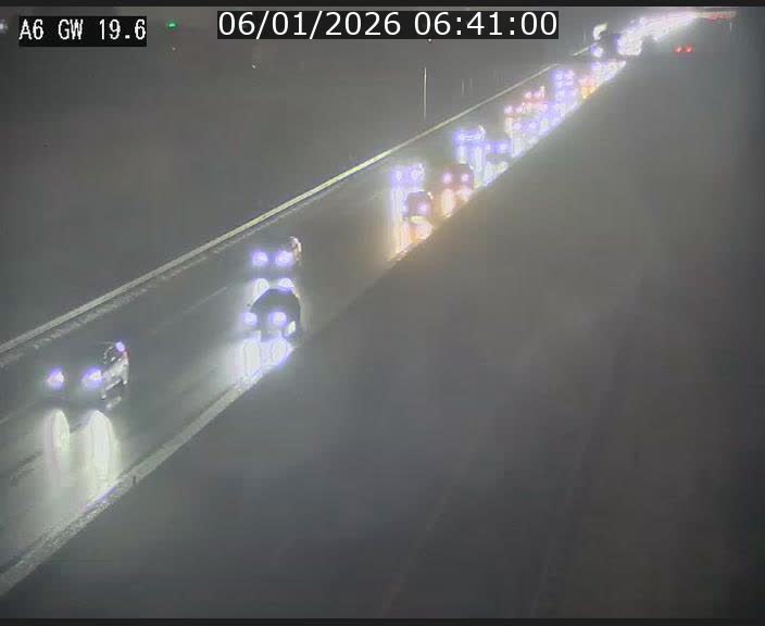 Traffic live webcam Luxembourg - Steinfort - A6 - BK 19.6 - direction Belgique