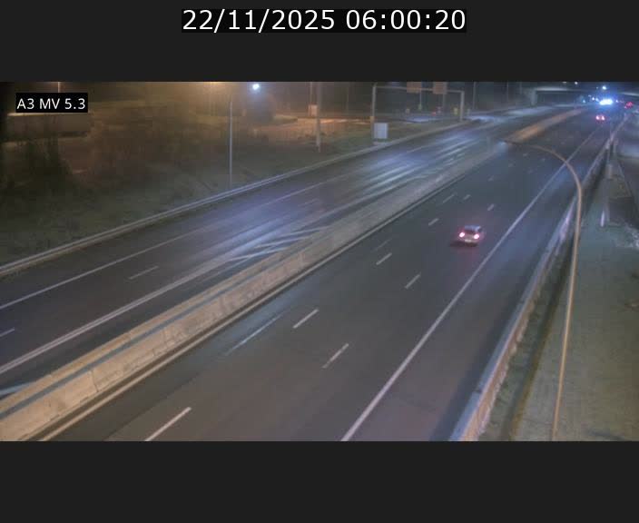 Webcam à l'Aire de Berchem au Luxembourg sur l'A3. Vue orientée vers la France