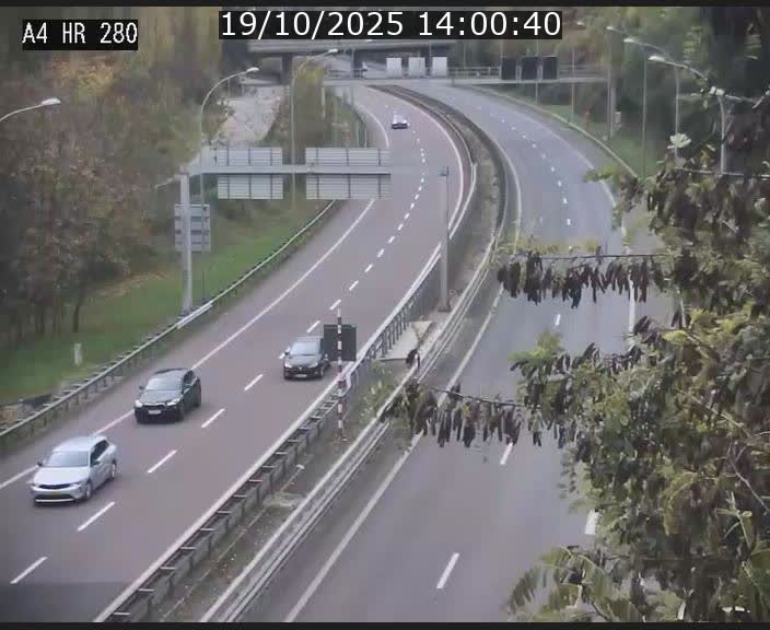Webcam traffic A4 Luxembourg - BK 0.2 - P+R Bouillon (direction Luxembourg)