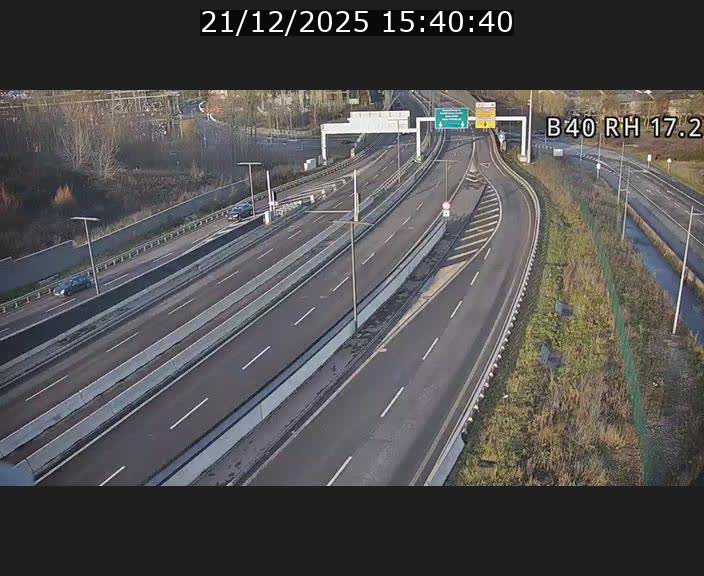 Webcam sur le contournement d'Esch Belval à hauteur de la sortie Université de Luxembourg. Vue orientée vers Luxembourg
