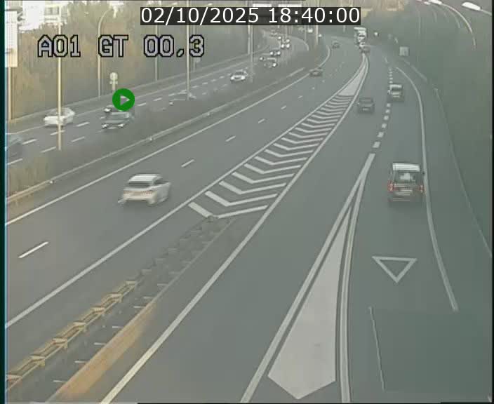 Traffic live webcam Luxembourg Croix de Gasperich - A1 direction Kirchberg - BK 0.3
