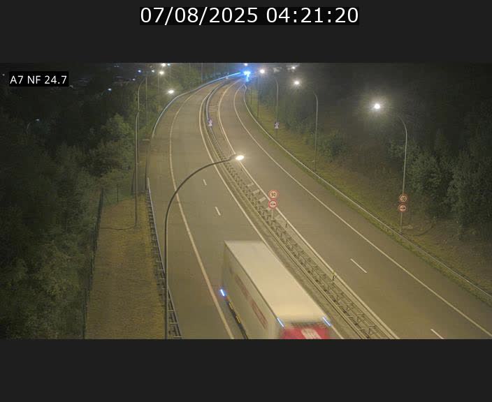 Caméra trafic Luxembourg - A7, Schieren direction Mersch