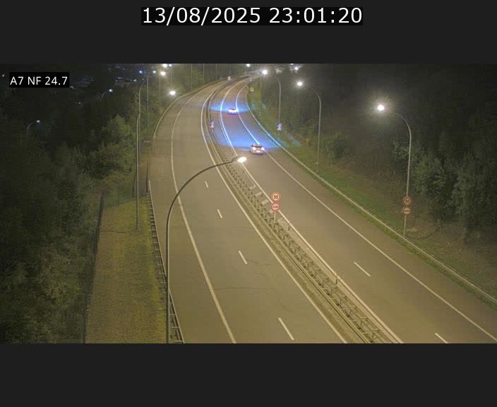 Caméra trafic Luxembourg - A7, Schieren direction Mersch