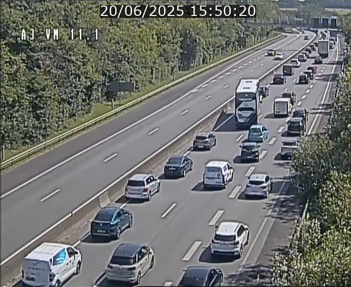 Webcam à la frontière franco-luxembourgeoise, avant la Croix de Bettembourg - BK 11.1 - direction Luxembourg-ville