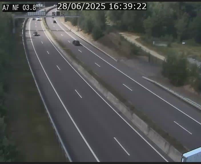 Webcam autoroute A7 au Luxembourg à la sortie du Tunnel Stafelter vers le Nord