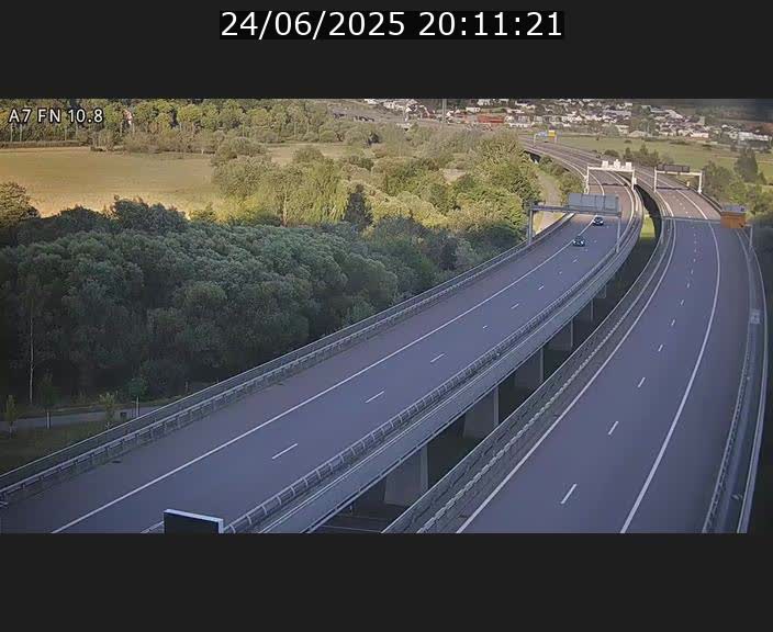 Caméra trafic Luxembourg - A7, Tunnel Gousselerbierg, sortie sud, direction rond-point Lorentzweiler (BK 10.8)