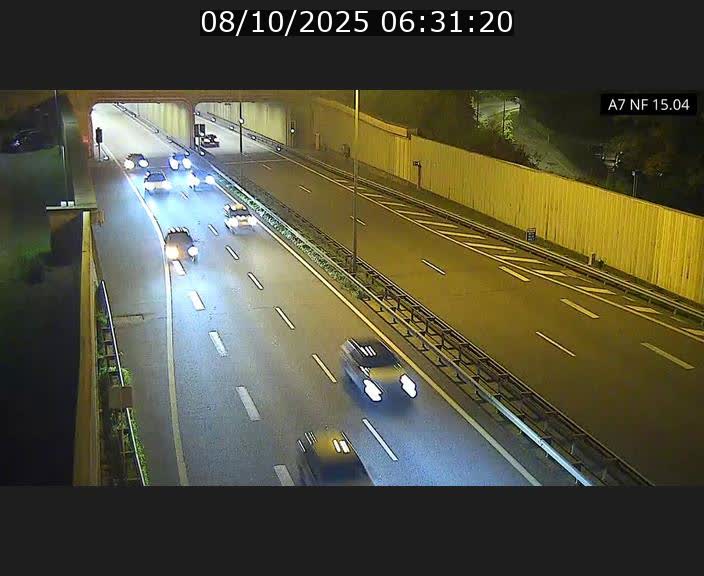 Caméra trafic Luxembourg - A7, Tunnel Mersch, entrée sud, direction Ettelbruck