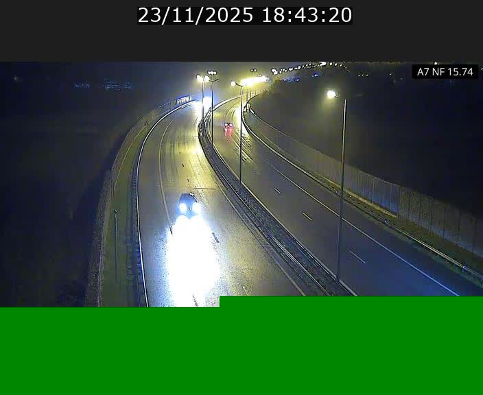 Caméra trafic Luxembourg - A7, Tunnel Mersch, entrée nord, direction Lorentzweiler
