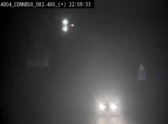 Webcam à hauteur de Conneux sur l'E411 en direction du sud de la Belgique