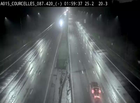Webcam autoroute Belgique - Viesville - E42 direction Mons - BK 84.35