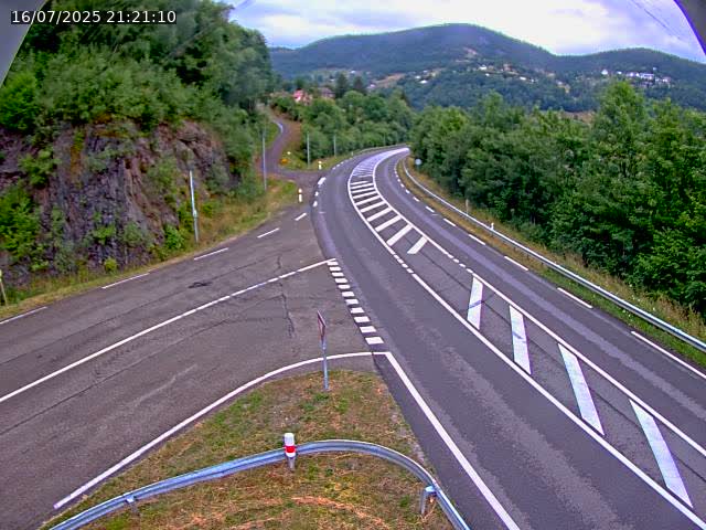 Caméra autoroute France - N66, col du Bussang direction Remiremont