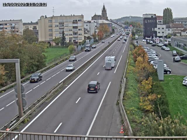 Caméra autoroute France - A31, Thionville direction Metz