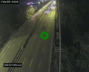 Webcam sur le périphérique de Bordeaux à l'est de la ville. Caméra située sur le Pont Mitterand sur la N230