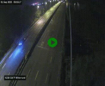 Webcam sur le périphérique de Bordeaux à l'est de la ville. Caméra située sur le Pont Mitterand sur la N230