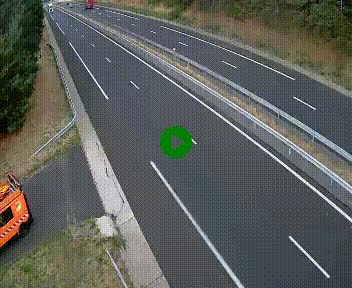 Caméra autoroute A75 à hauteur du col des Issartets en direction de Montpellier