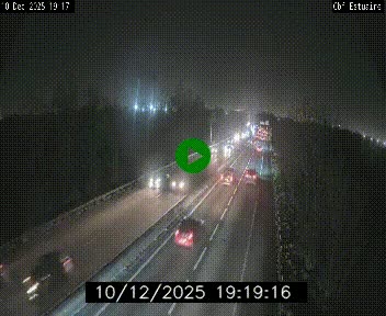 Webcam sur le périphérique de Nantes (N844) après la Porte de Bouguenais, à l'ouest de la ville