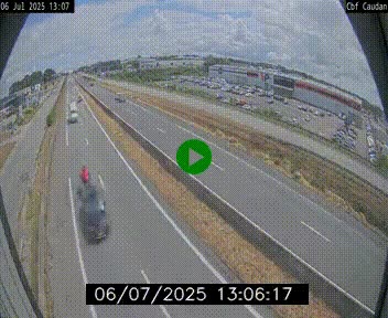 Webcam sur la N165 à hauteur de Caudan, dans le Morbihan.