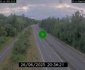 Webcam sur le périphérique de Nantes (N844) à hauteur de Porte de la Chapelle, au nord de la ville