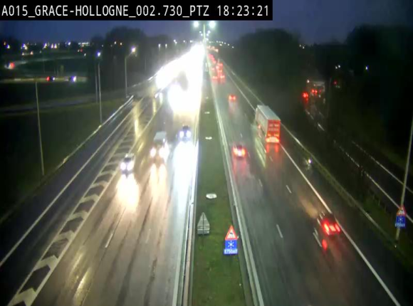 Caméra trafic Belgique - Grâce-Hollogne - E42, jonction avec A604, direction Loncin/Aéroport de Liège -  BK 3.2