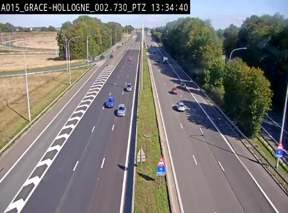 Caméra trafic Belgique - Grâce-Hollogne - E42, jonction avec A604, direction Loncin/Aéroport de Liège -  BK 3.2