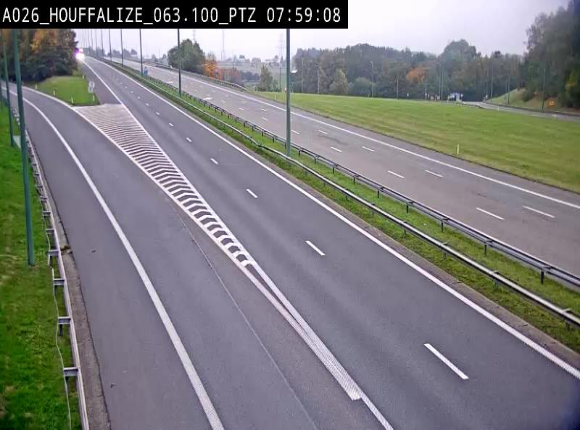 Caméra autoroute Belgique - Houffalize, E25 direction Liège