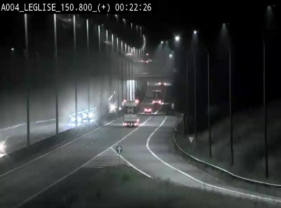 Caméra autoroute Belgique - Côte de Léglise, E411(A4) direction Luxembourg
