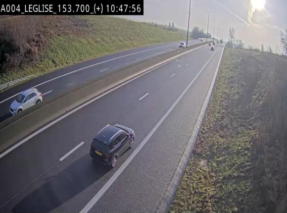 Webcam autoroute E411 à hauteur de Léglise, en direction de Luxembourg