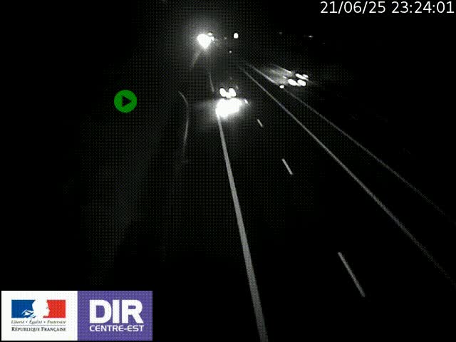Webcam sur le contournement de Valence, sur la Nationale 7, à la jonction avec la N532, caméra orientée vers Grenoble