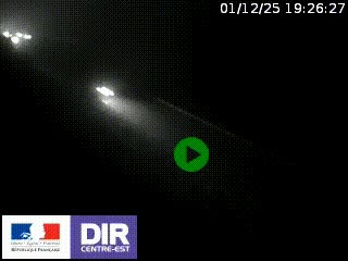 Webcam au niveau du col de Bois Clair à hauteur de Cluny sur la N79. Vue orientée vers Mâcon