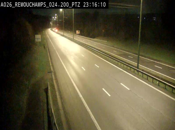 Webcam E25/A26 à Aywalle, à hauteur de Spa. Vue orientée vers Liège