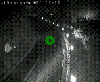 Webcam en haut de la Côte des Carreaux sur la N31 à Avesnes-en-Bray. Vue orientée vers Rouen