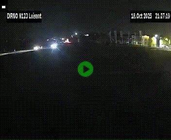 Webcam en périphérie de Chartres sur la N123, à hauteur de Luisant. Vue orientée vers Chartres
