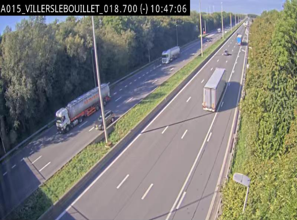 Webcam autoroute Belgique - Villers-le-Bouillet - E42 direction Liège - BK 18.7