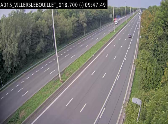 Webcam autoroute Belgique - Villers-le-Bouillet - E42 direction Liège - BK 18.7