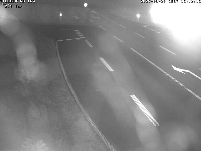 Webcam sur la RD164 à Tilleux. Vue orientée vers Neufchâteau