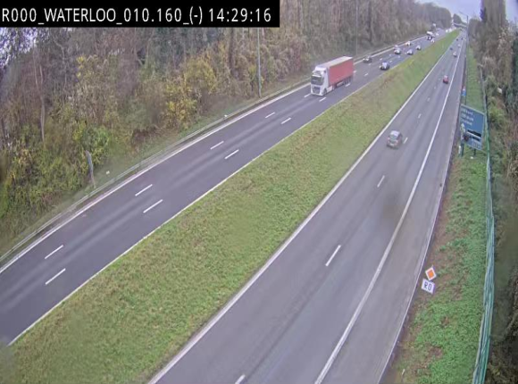 Webcam autoroute Belgique - Waterloo - R0 (ring de Bruxelles) - BK 12.3